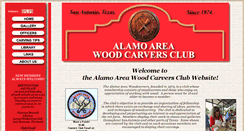 Desktop Screenshot of alamoareawoodcarvers.com